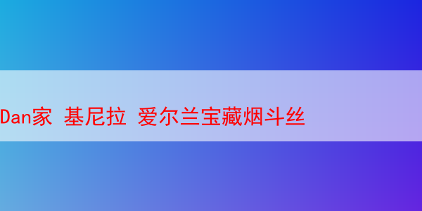 Dan家 基尼拉 爱尔兰宝藏烟斗丝